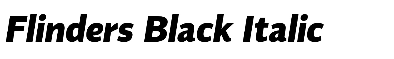 Flinders Black Italic
